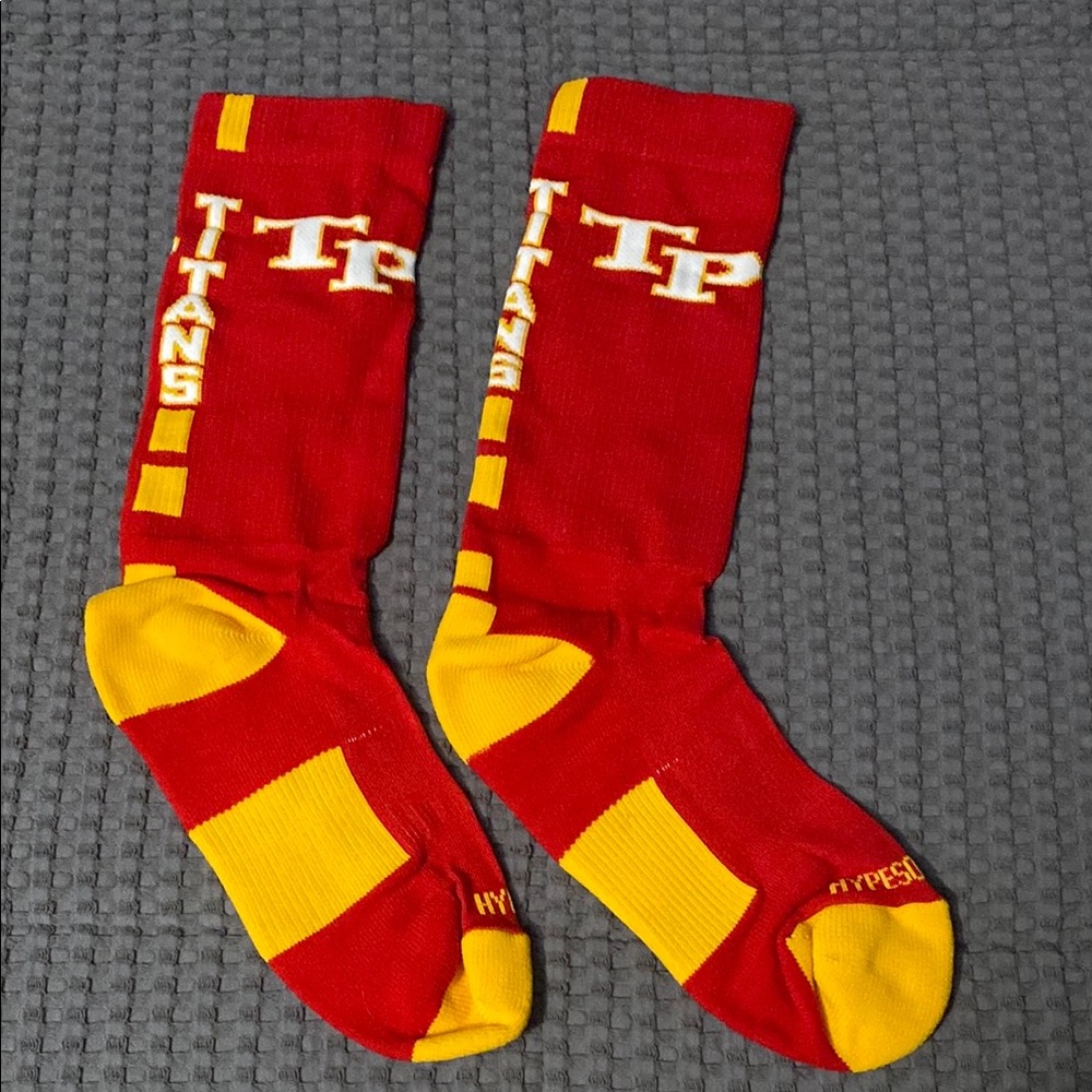 Tinley Park Red and Yellow Men's Socks